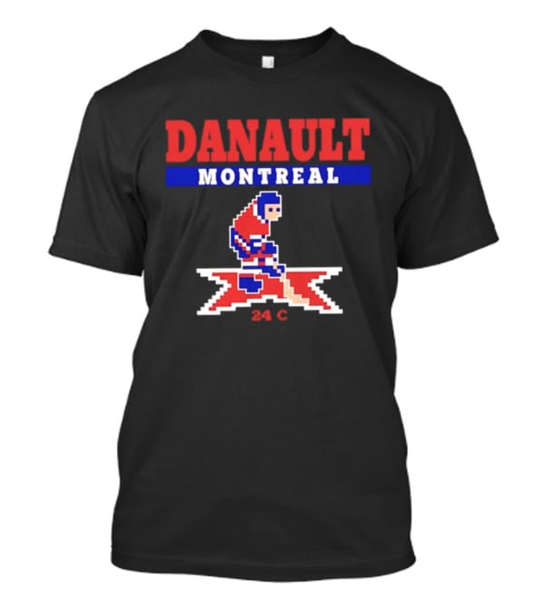 Danault Montreal Canadiens Hockey 24 C Retro Pixel T-Shirt