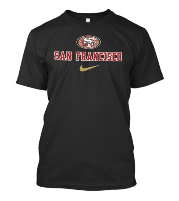 San Francisco 49ers Jesus In My Heart Diamond Tears Nike 2 Sided T-Shirt