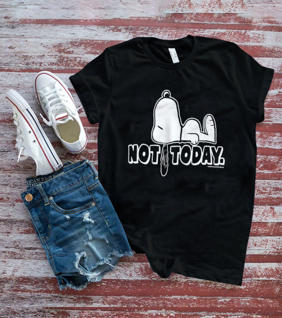 Snoopy Not Today Relaxed Mood Peanuts T-Shirt