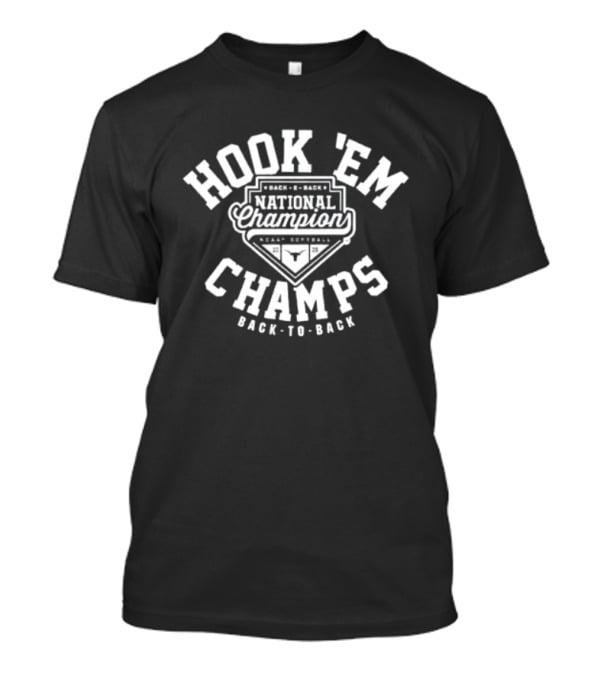 Texas Longhorns Hook 'Em Back To Back National Champs 2026 T-Shirt