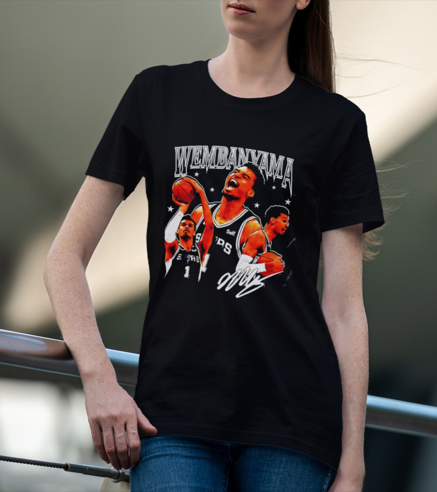 Victor Wembanyama San Antonio Spurs NBA Stars Basketball T-Shirt