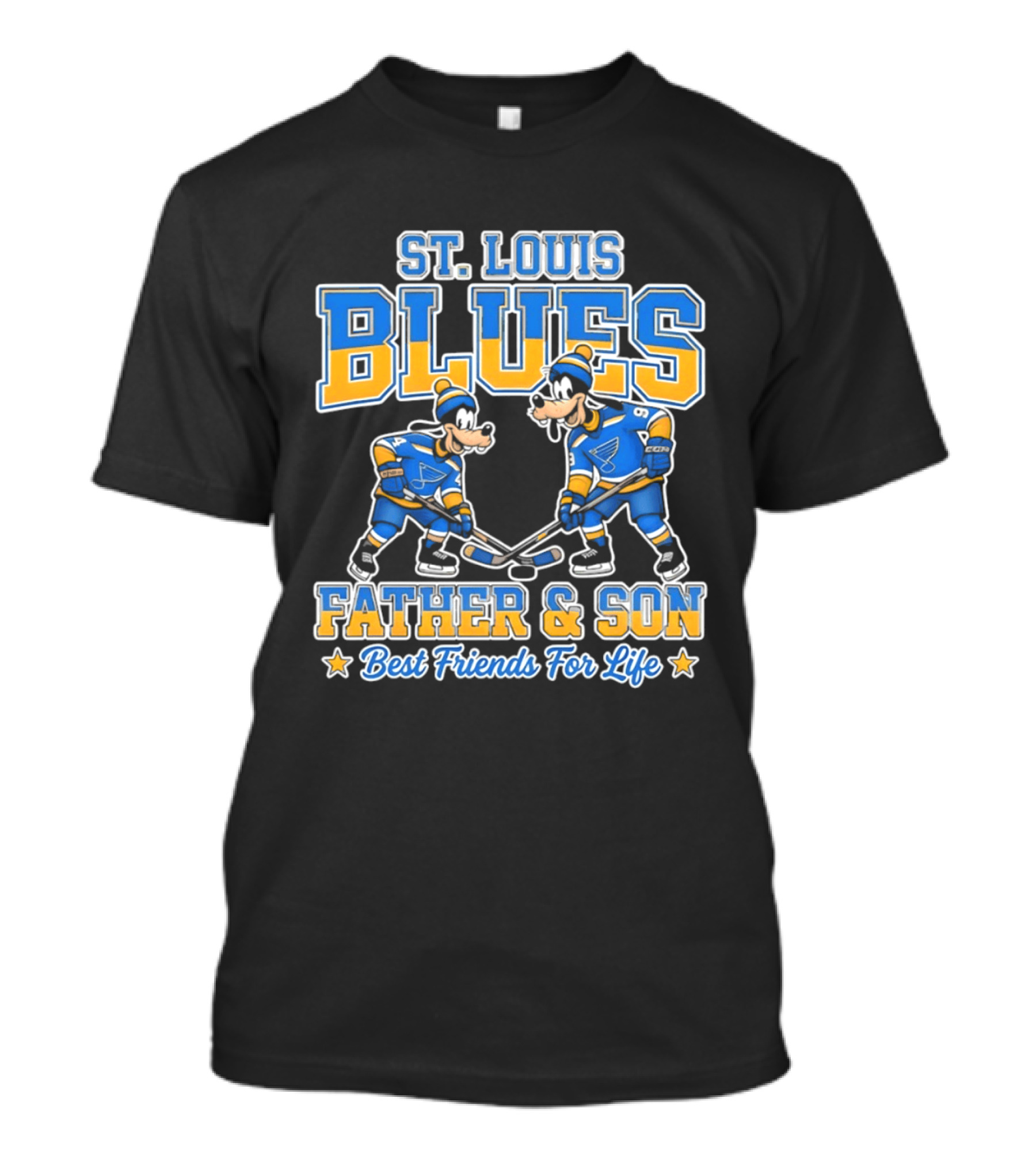 St. Louis Blues Disney Goofy Father & Son Best Friends For Life T-Shirt