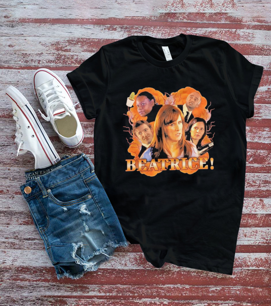 Doctor Who Beatrice Characters With Orange T-Shirt