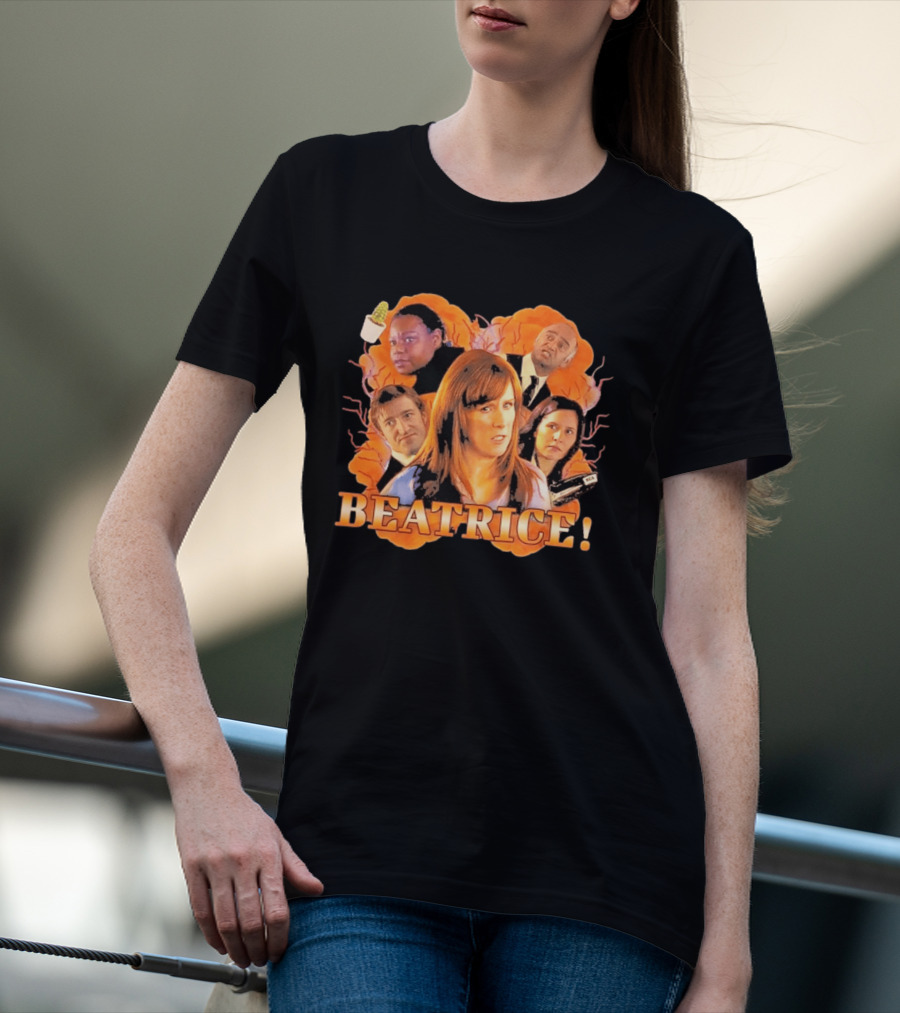 Doctor Who Beatrice Characters With Orange T-Shirt