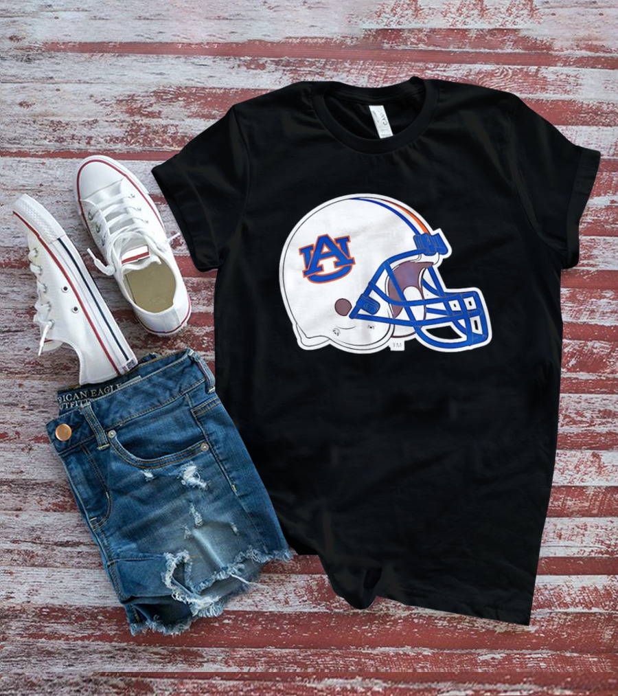 Auburn Tigers Football Helmet AU T-Shirt