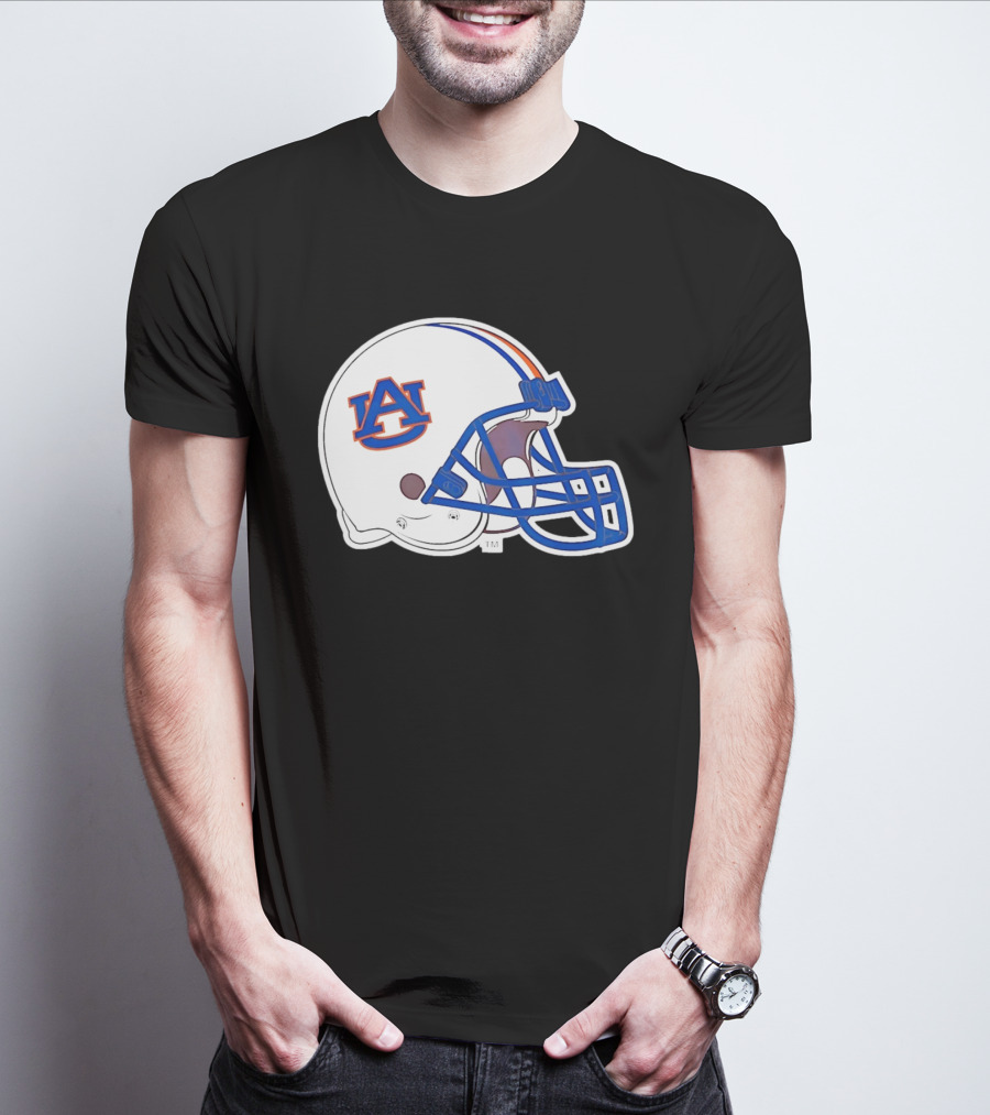 Auburn Tigers Football Helmet AU T-Shirt