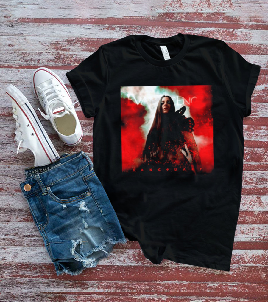 Evanescence Sanctuary Red Atmospheric Album Cover T-Shirt