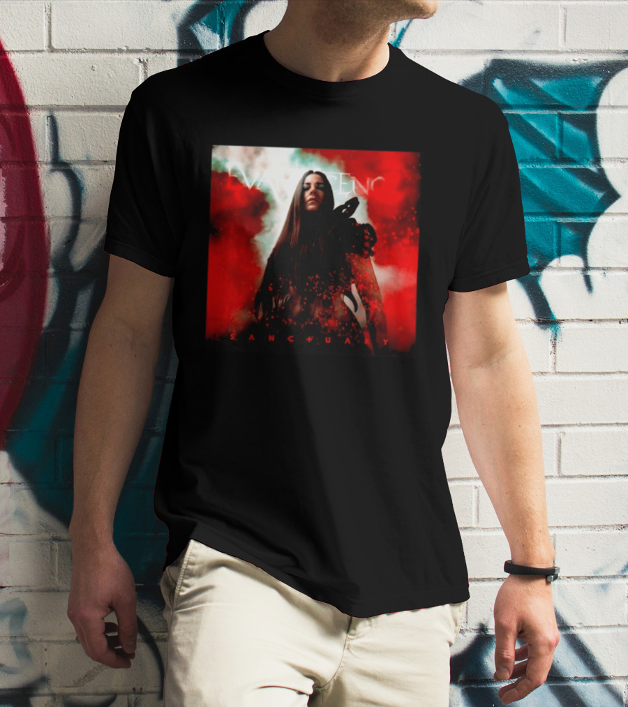Evanescence Sanctuary Red Atmospheric Album Cover T-Shirt
