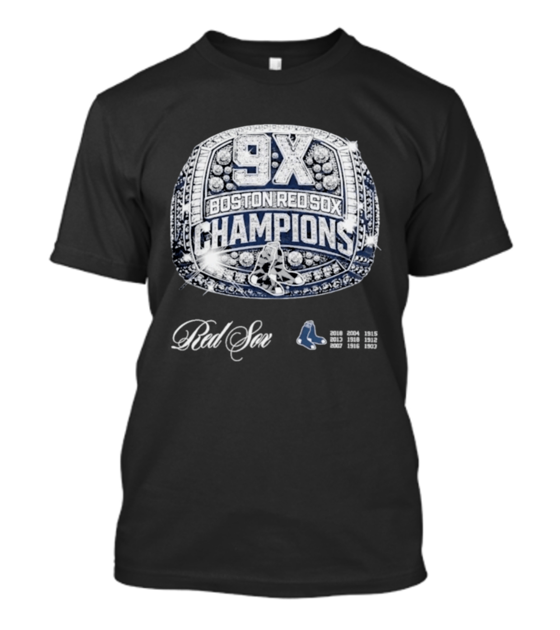 Boston Red Sox 9X Champions Ring T-Shirt