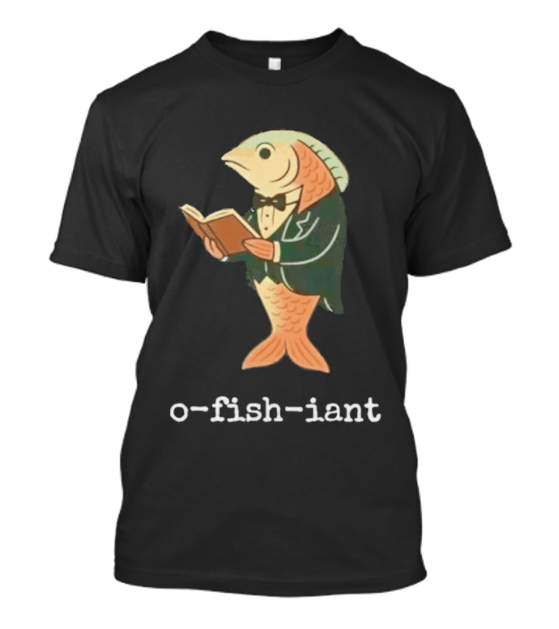 O Fish Iant Reading Fish In Tuxedo Nature Humor T-Shirt