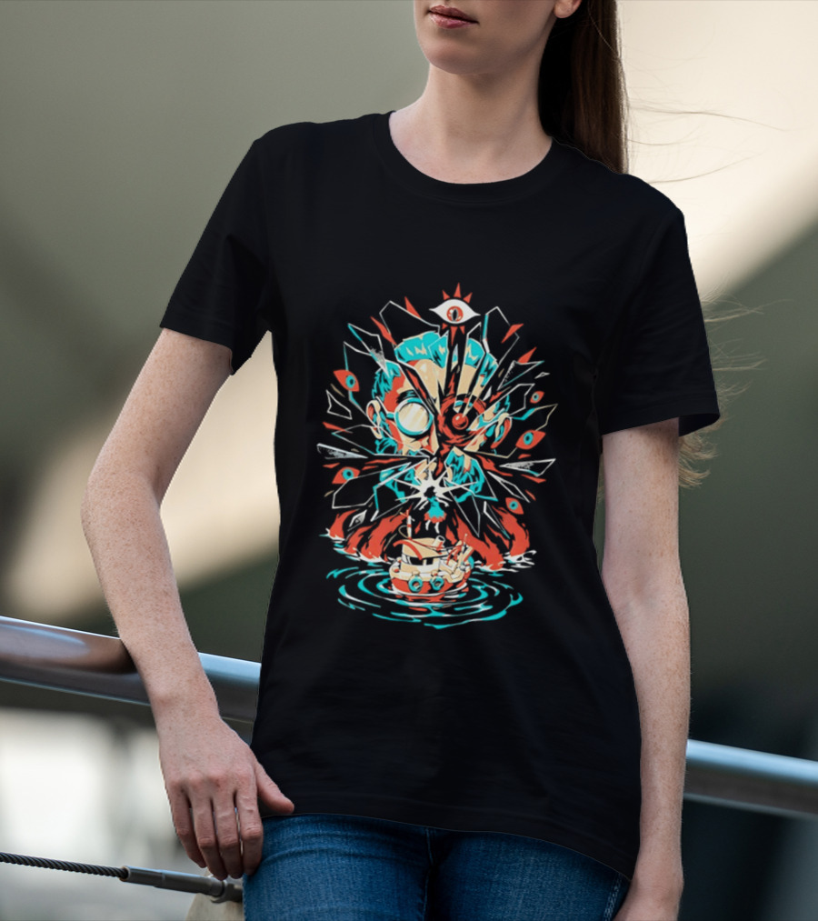 Gronkowski Brady Tampa Bay Buccaneers Lovecraft Cthulhu Surrealist T-Shirt