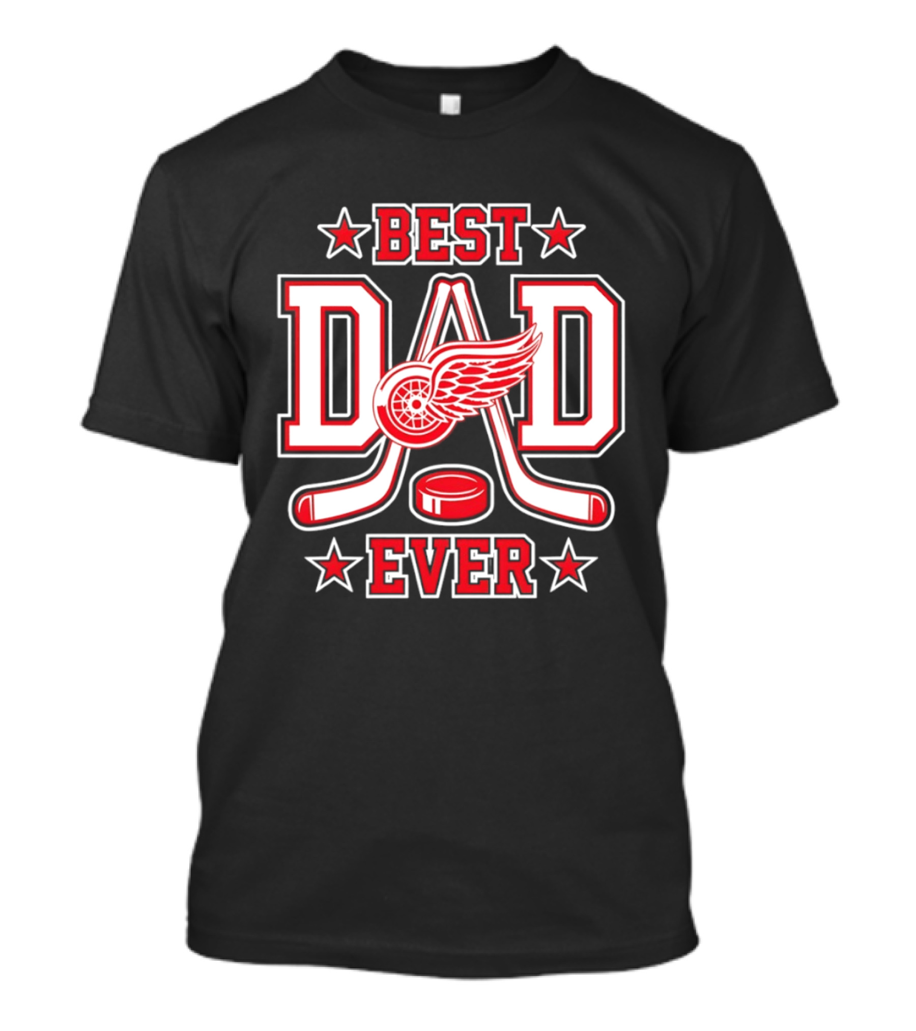 Detroit Red Wings Best Dad Ever Hockey 2026 T-Shirt