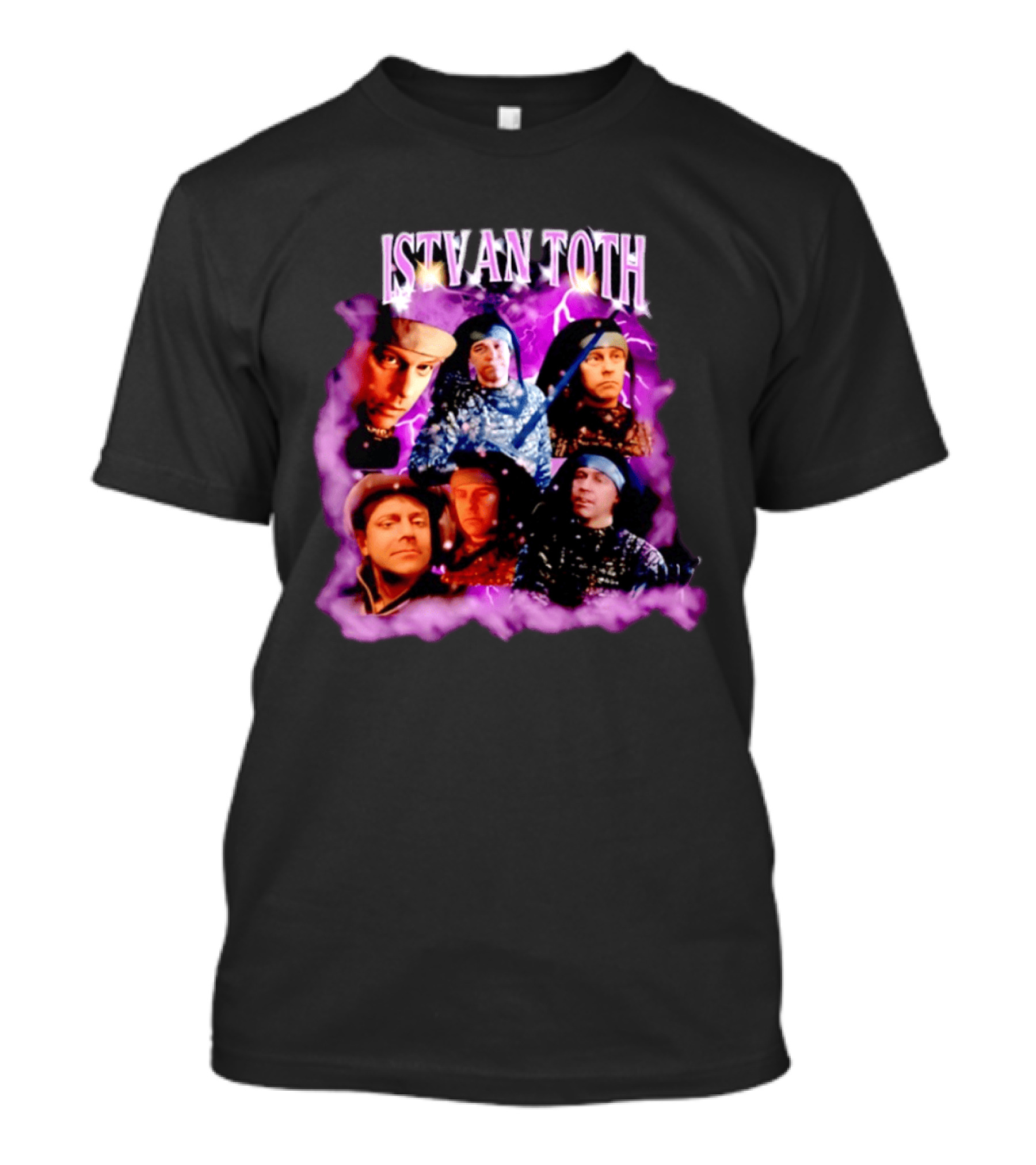 ISTVAN TOTH Lightning Expressions And Artistic Mood Collage T-Shirt