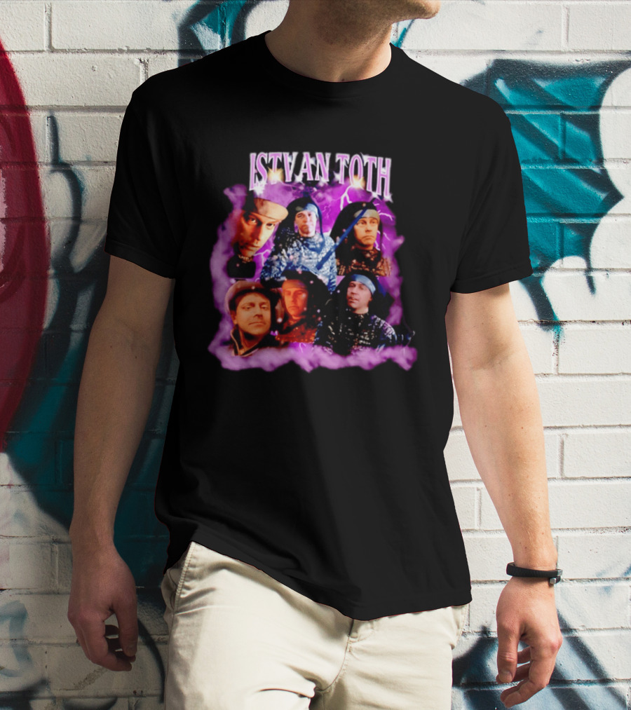 ISTVAN TOTH Lightning Expressions And Artistic Mood Collage T-Shirt