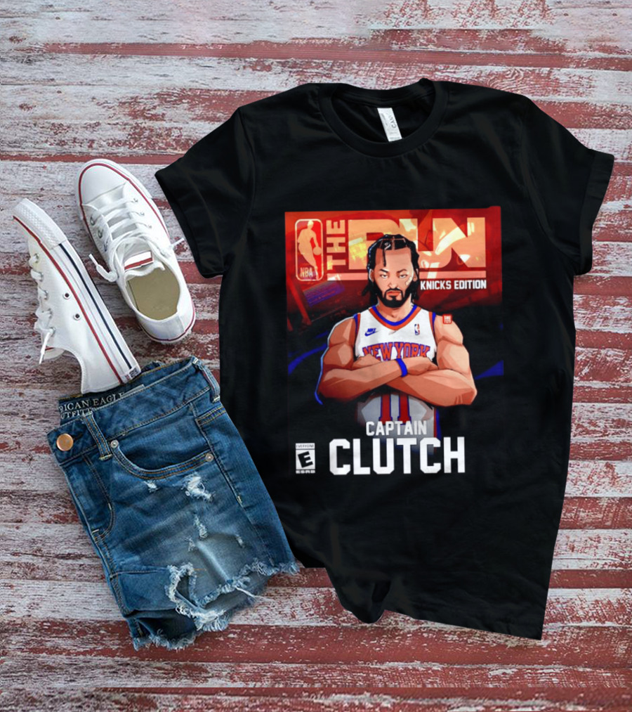 Jalen Brunson New York Knicks Edition The Run Captain Clutch NBA T-Shirt