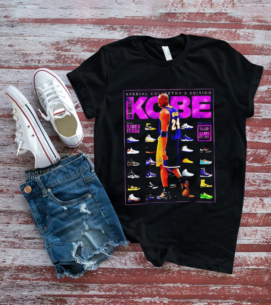 Kobe Bryant SLAM Special Collector's Edition The Kicks Issue Los Angeles Lakers 24 T-Shirt