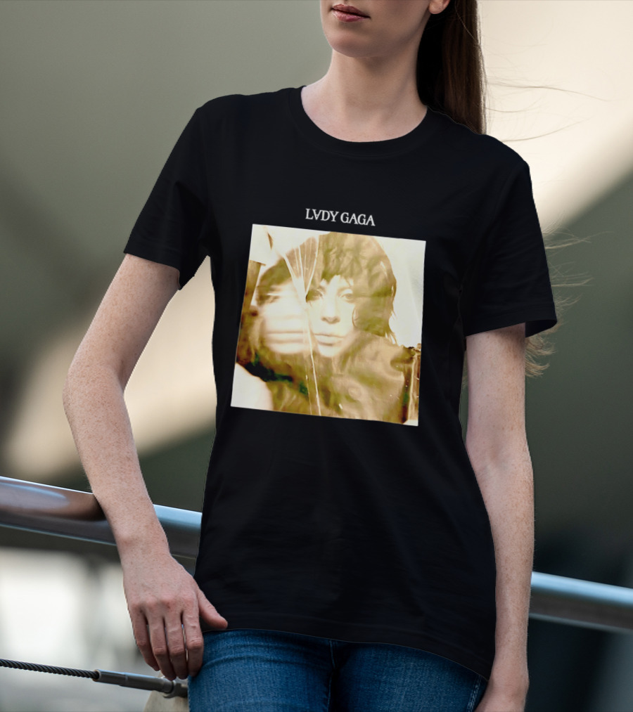 LADY GAGA LVDY Vintage Album Cover T-Shirt