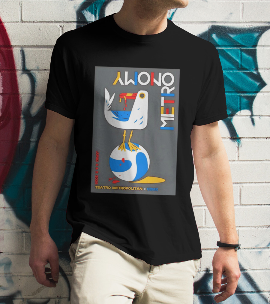 Teatro Metropolitan CDMX Junio 4 5 2026 Metronomy Event Bird T-Shirt