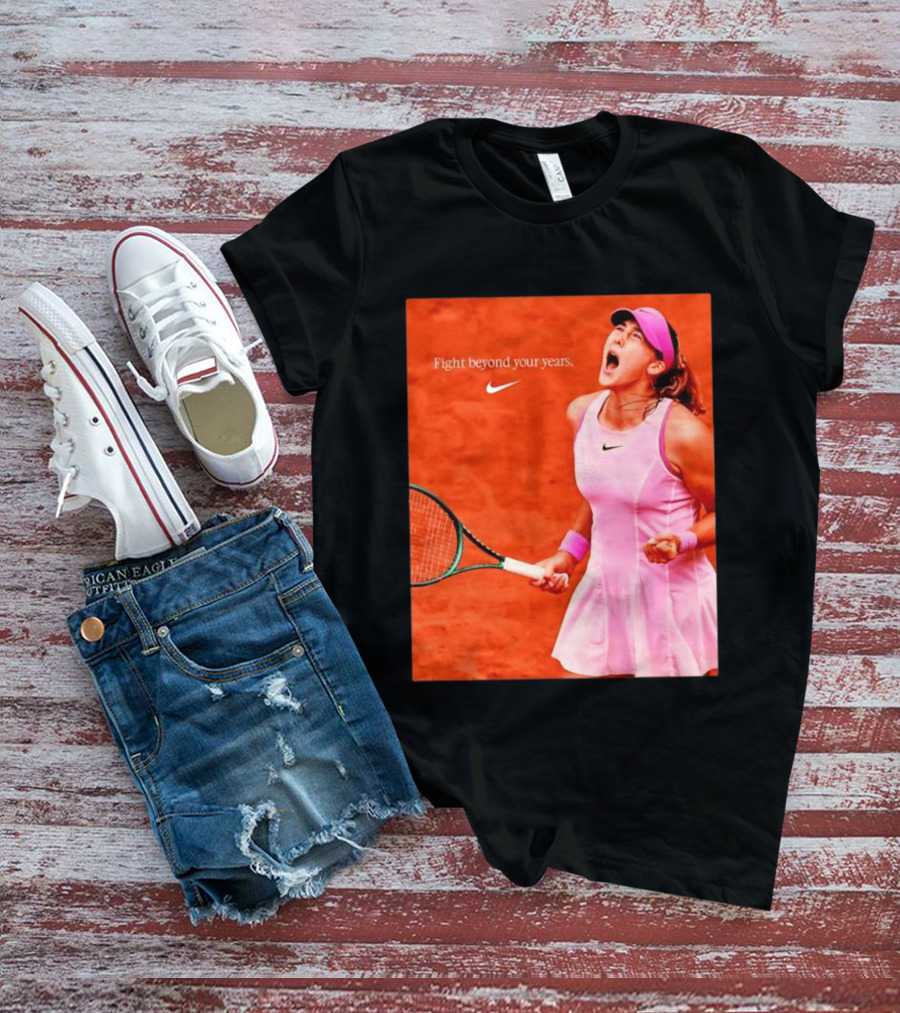 Mirra Andreeva Nike Fight Beyond Your Years Tennis Motivation T-Shirt