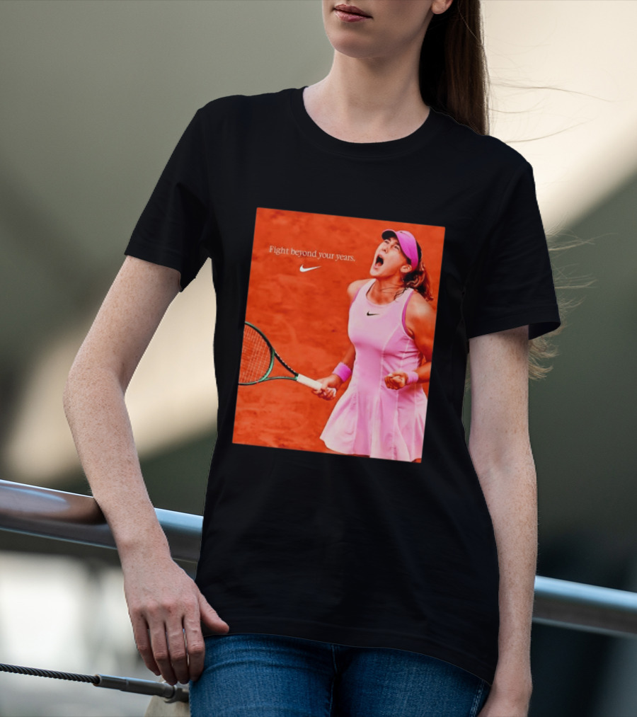 Mirra Andreeva Nike Fight Beyond Your Years Tennis Motivation T-Shirt