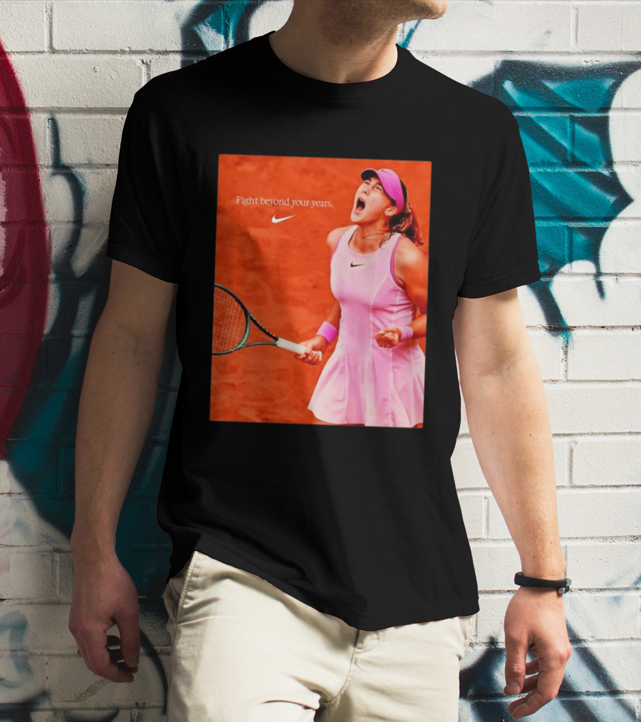 Mirra Andreeva Nike Fight Beyond Your Years Tennis Motivation T-Shirt