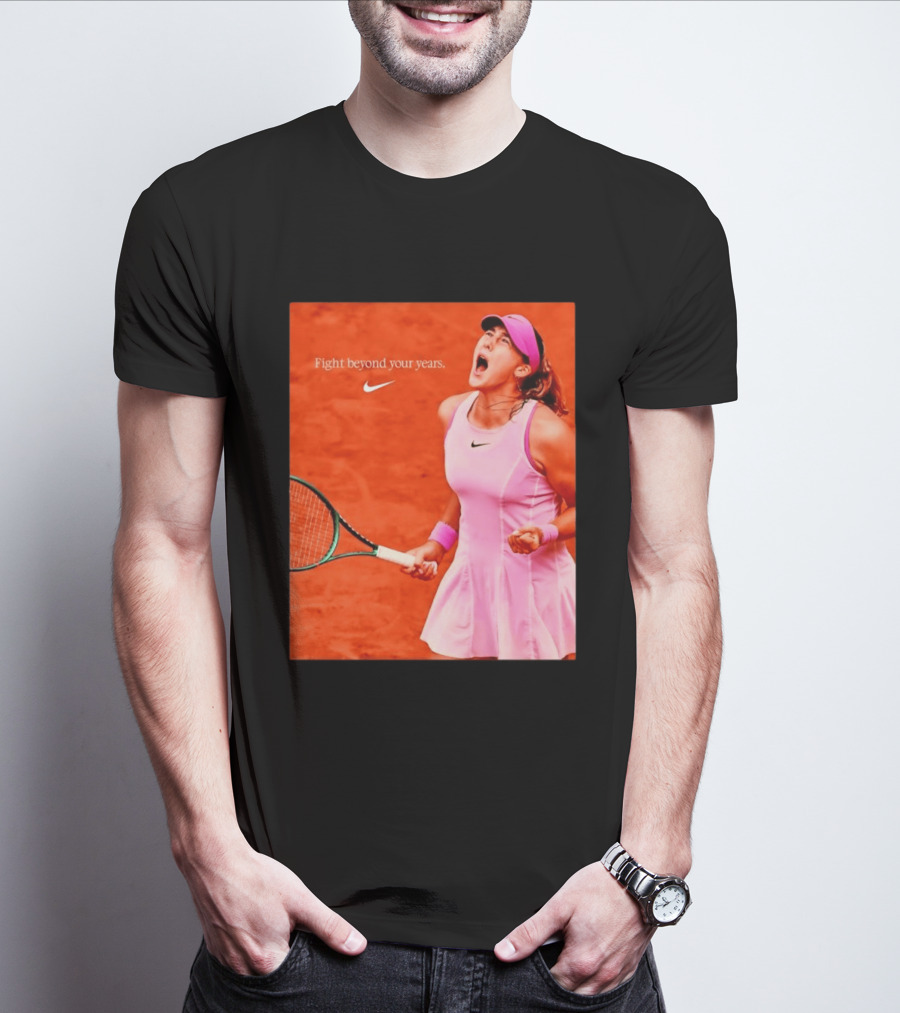 Mirra Andreeva Nike Fight Beyond Your Years Tennis Motivation T-Shirt