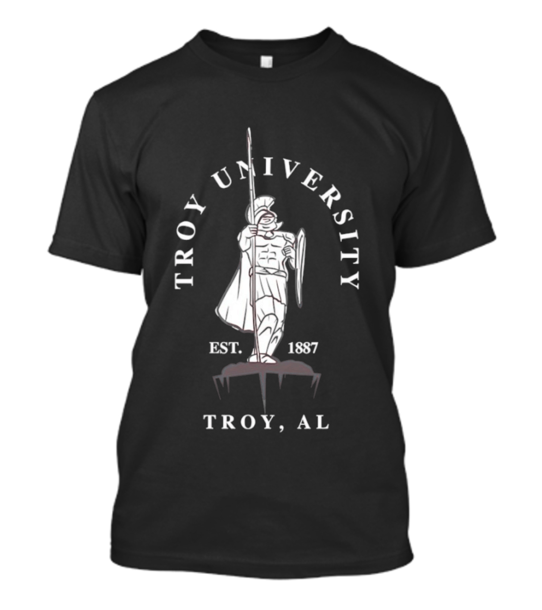 Troy University Trojan Warrior Est 1887 Troy AL T-Shirt
