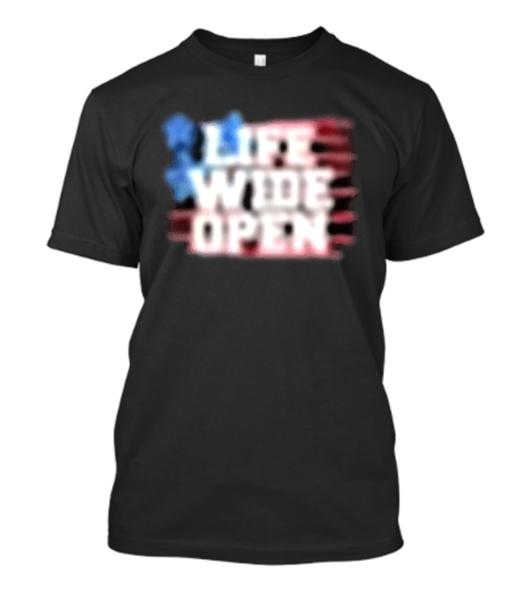 Cboystv Life Wide Open Patriotic Stars T-Shirt