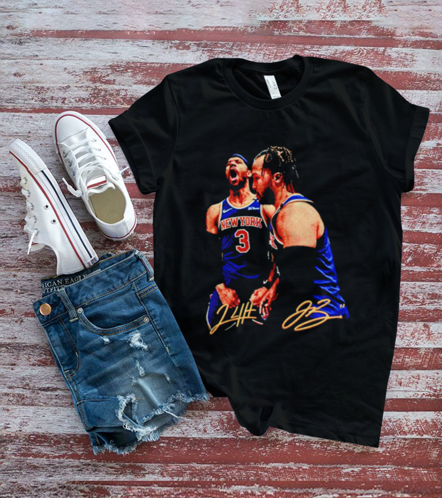 New York Knicks Jalen Brunson Josh Hart 3 11 Signature T-Shirt
