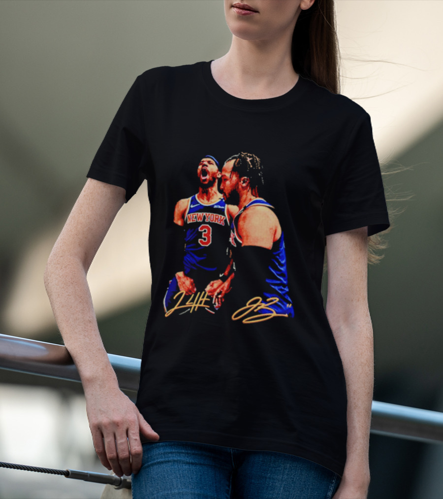 New York Knicks Jalen Brunson Josh Hart 3 11 Signature T-Shirt