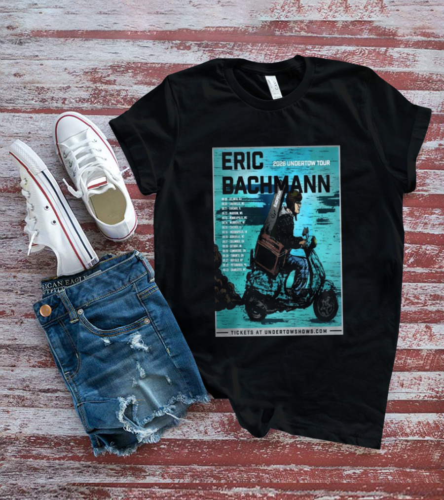 Eric Bachmann 2026 Undertow Tour With Dates And Cities T-Shirt