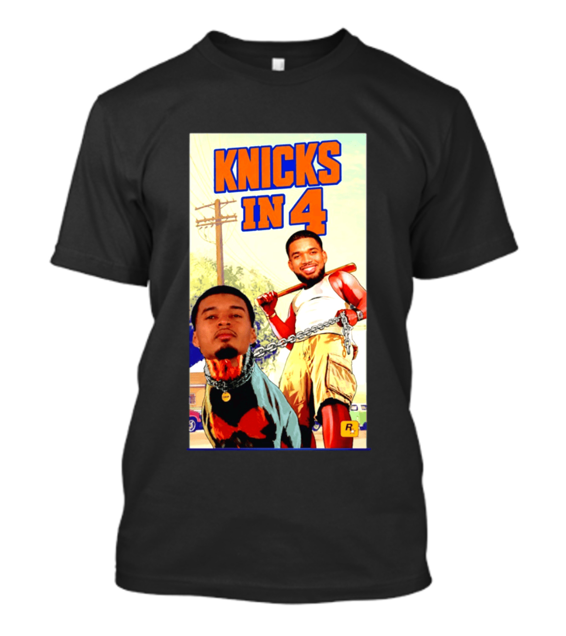 New York Knicks Knicks In 4 GTA V Meme San Antonio Spurs T-Shirt
