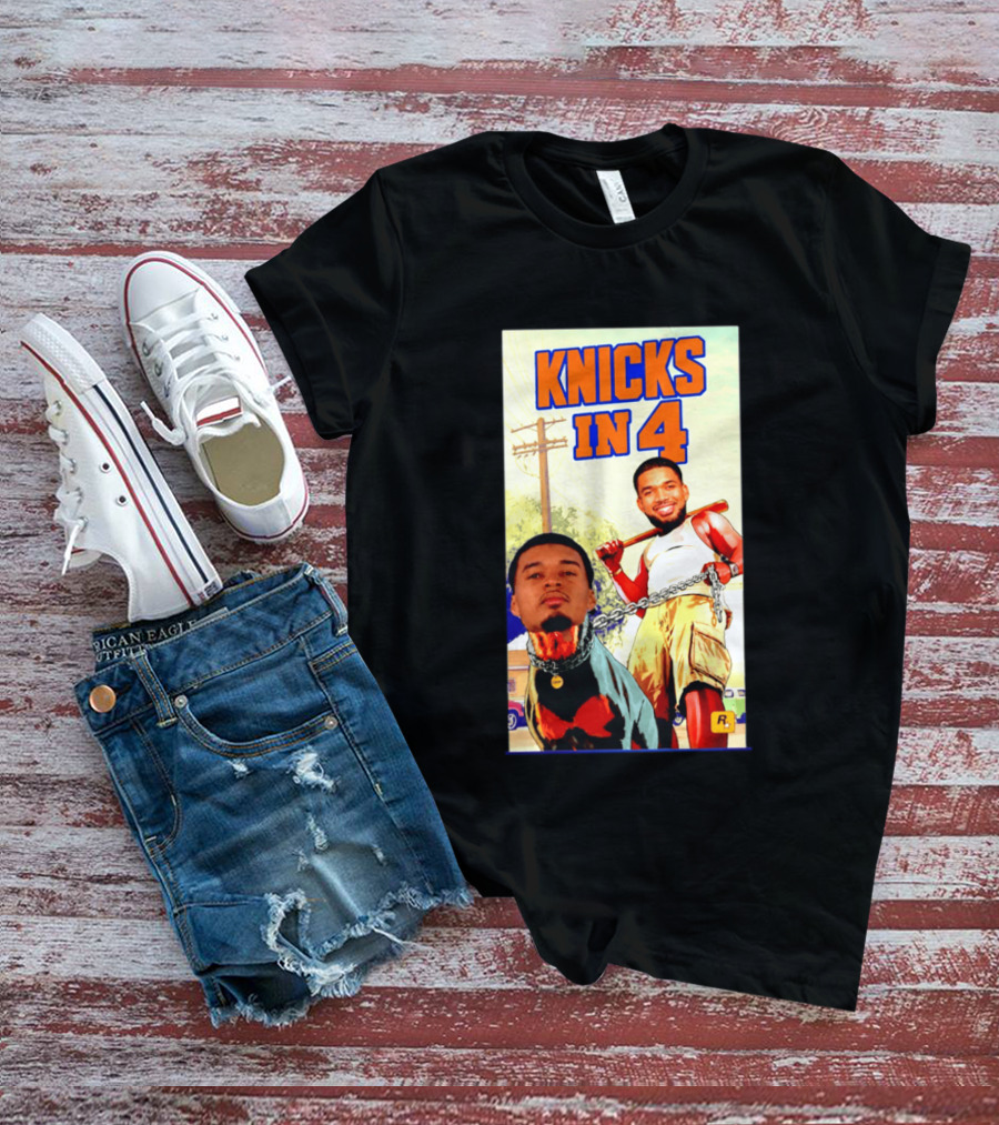 New York Knicks Knicks In 4 GTA V Meme San Antonio Spurs T-Shirt
