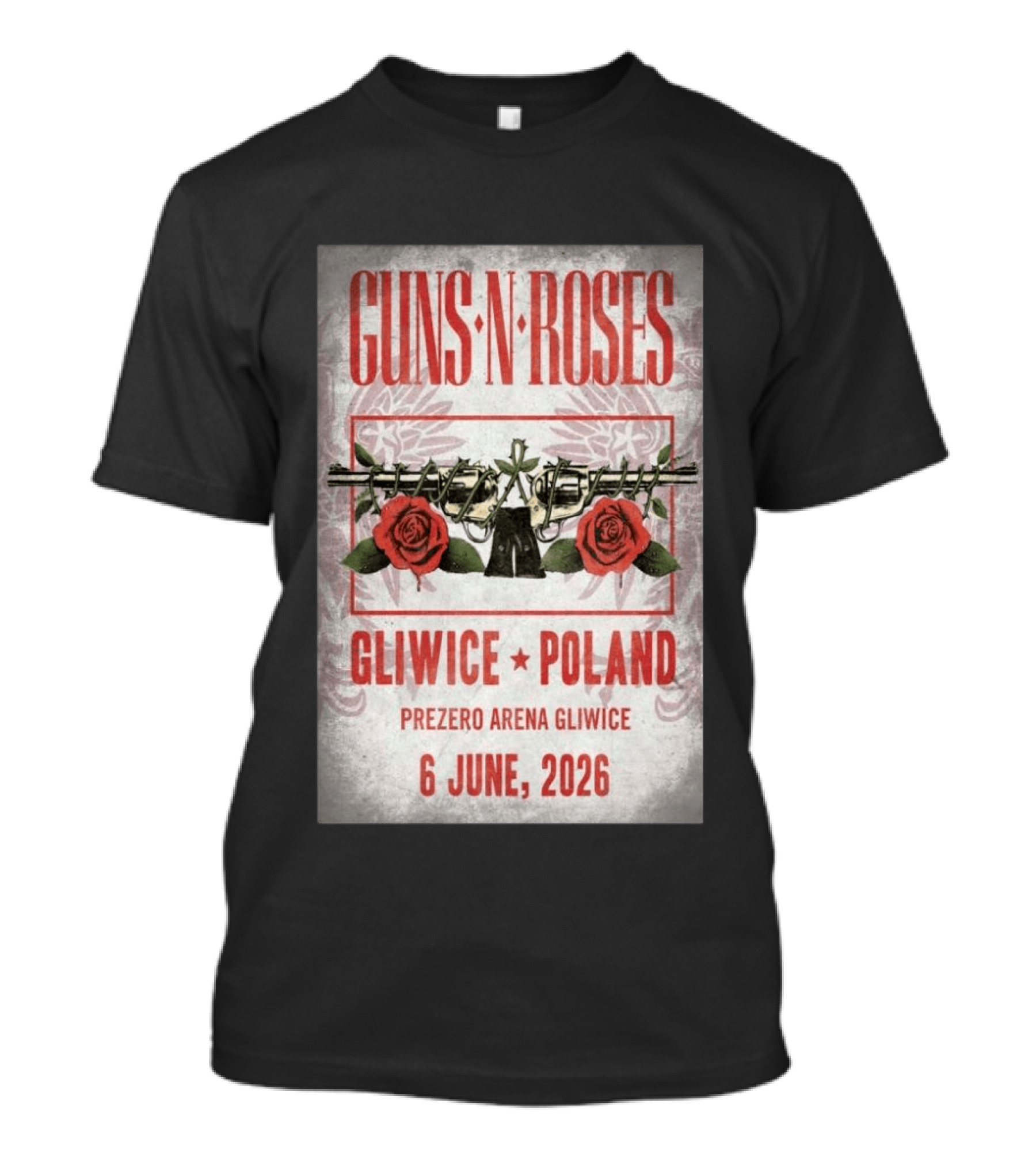 Guns N' Roses Gliwice Poland 6 June 2026 PreZero Arena T-Shirt