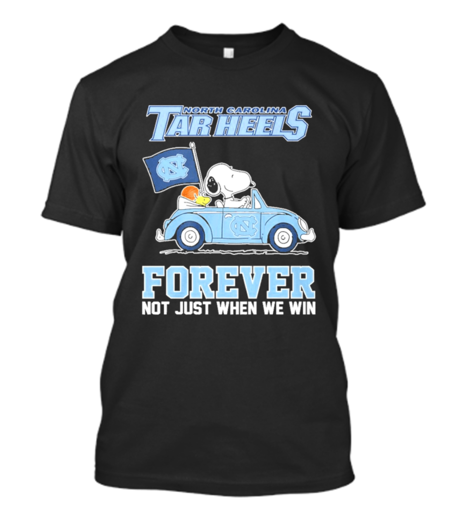 North Carolina Tar Heels Peanuts Forever Not Just When We Win T-Shirt