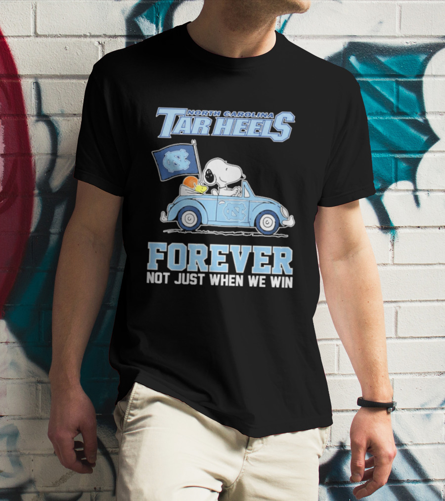 North Carolina Tar Heels Peanuts Forever Not Just When We Win T-Shirt