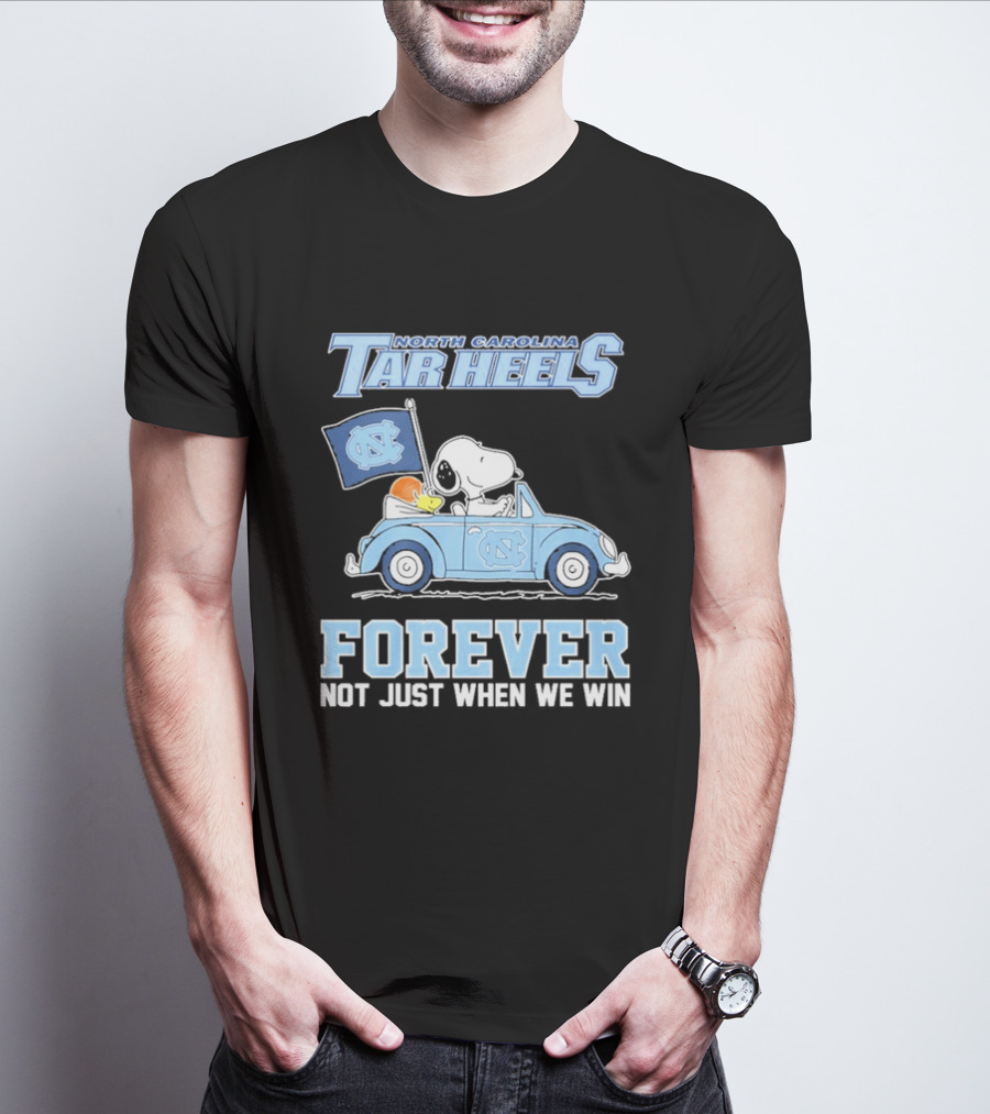 North Carolina Tar Heels Peanuts Forever Not Just When We Win T-Shirt