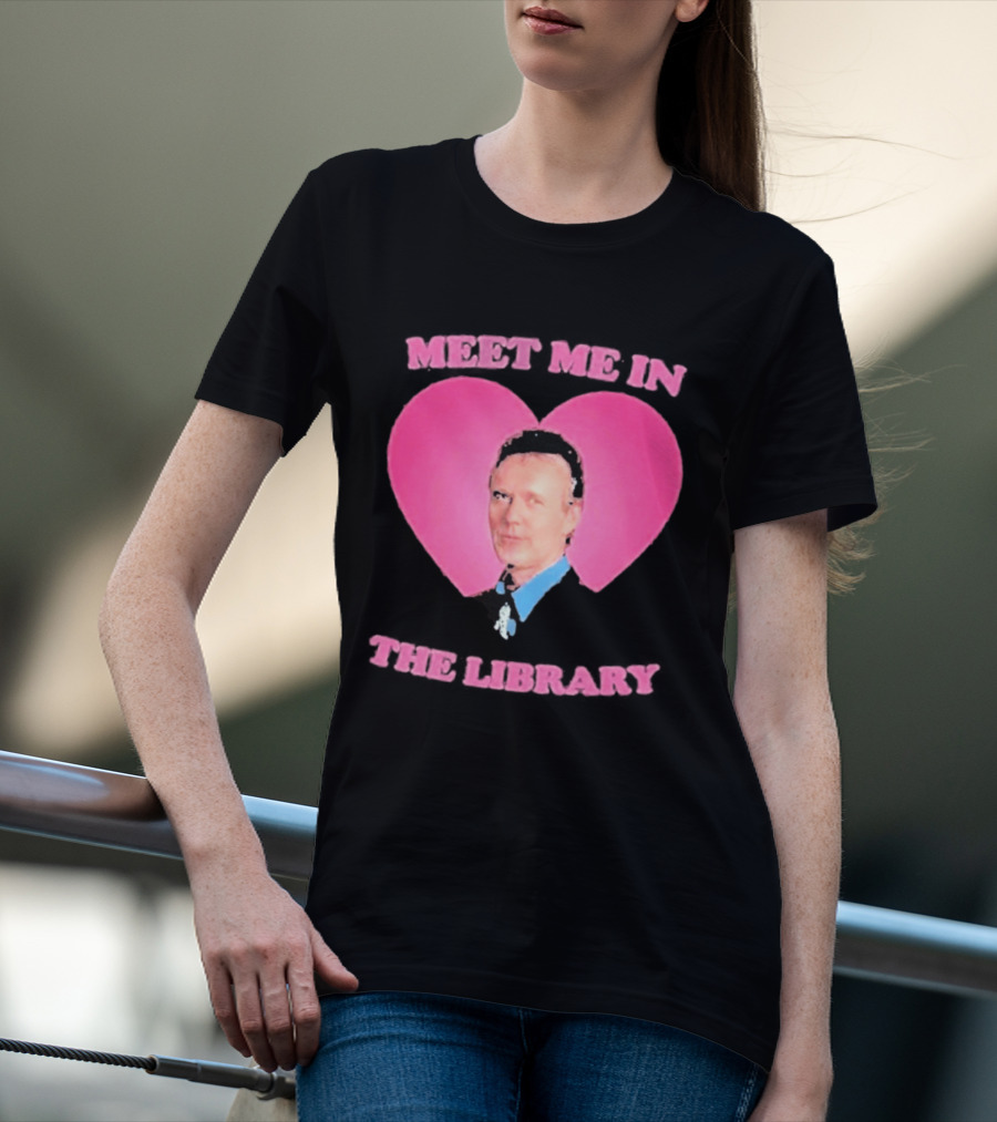 Meet Me In The Library Pink Heart Anthony Head Rupert Giles 2026 T-Shirt