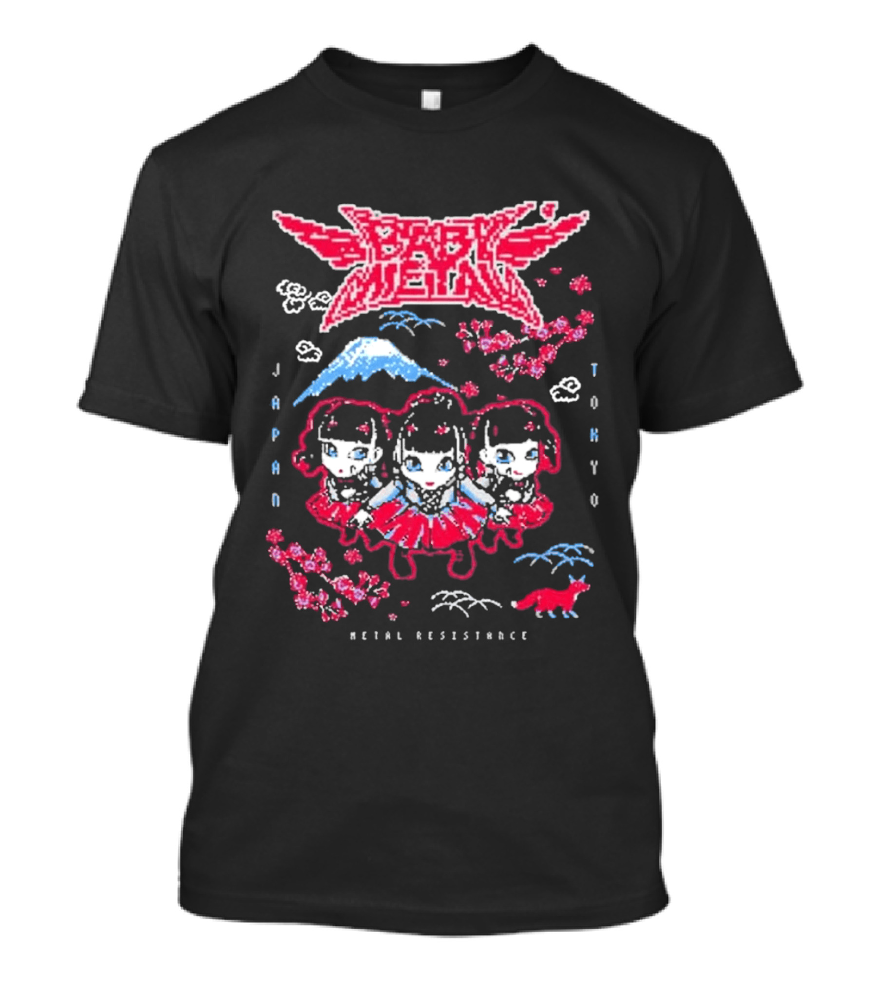 Babymetal Tokyo Japan Metal Resistance Pixel T-Shirt