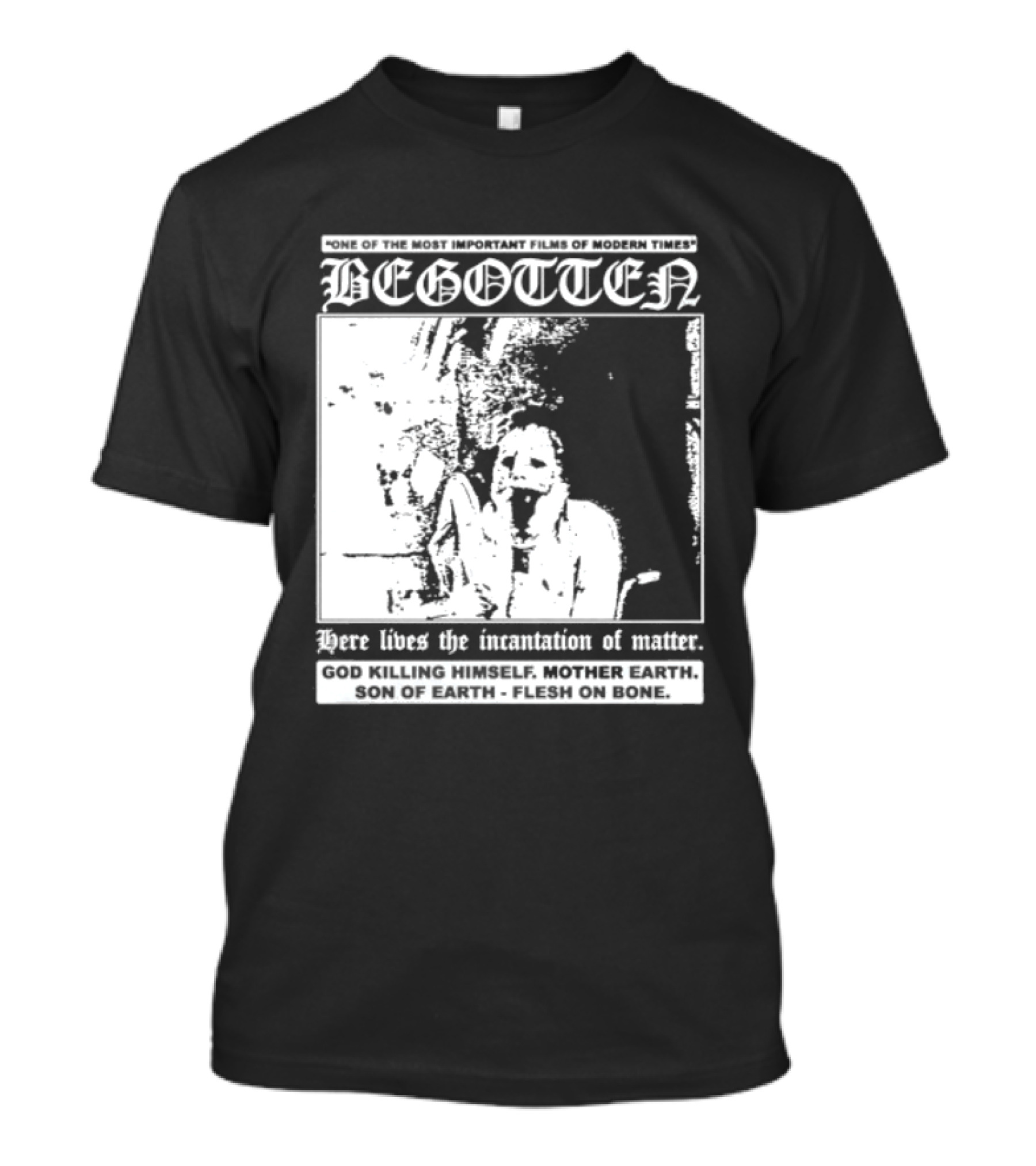 Begotten Most Important Films Modern Times Bootleg Surreal Cult Classic Horror Movie T-Shirt