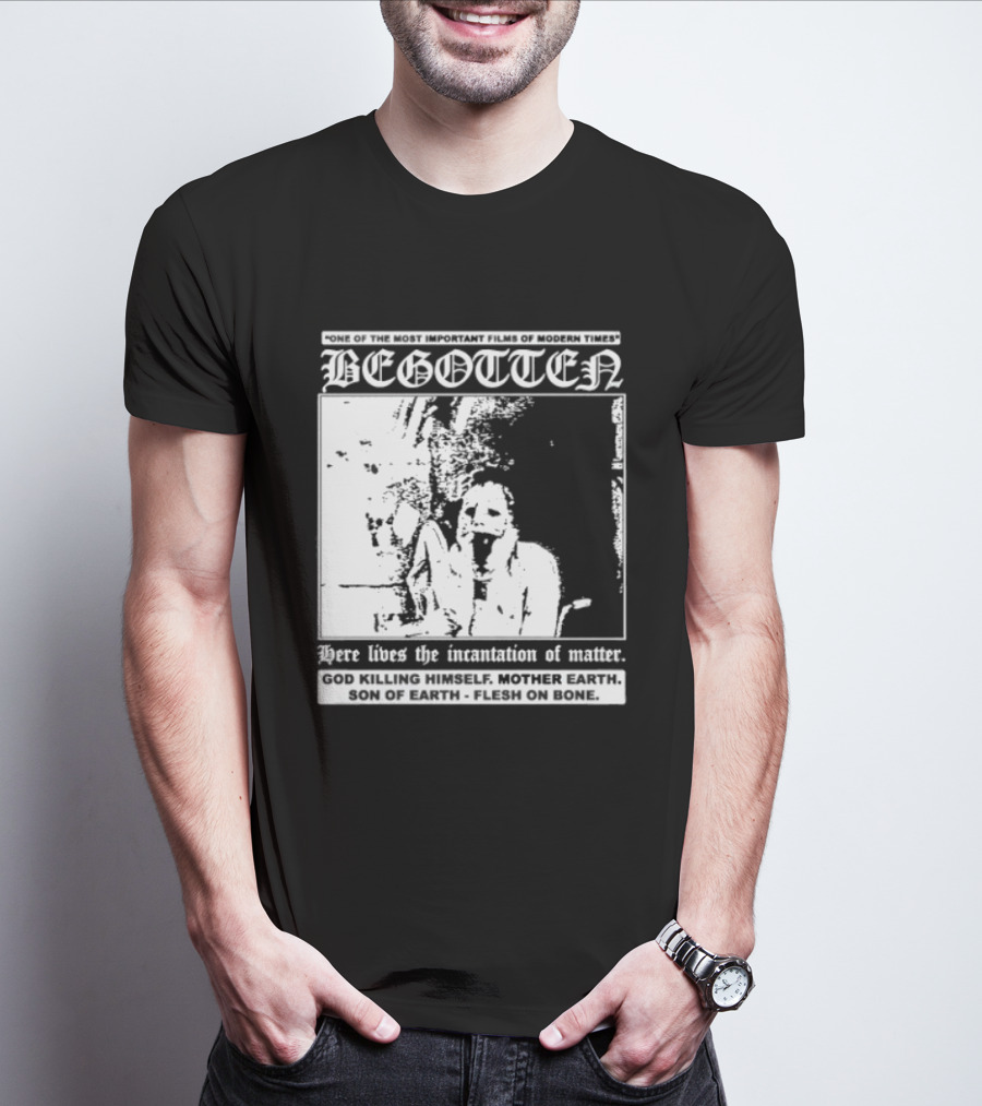 Begotten Most Important Films Modern Times Bootleg Surreal Cult Classic Horror Movie T-Shirt