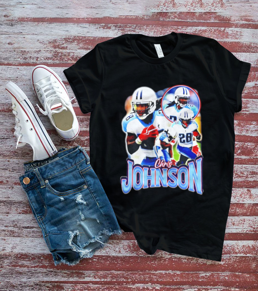 Chris Johnson Tennessee Titans 28 Vintage Style Retro Bootleg T-Shirt