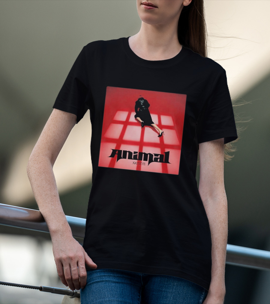 Katseye Animal Red Grid Aesthetic T-Shirt