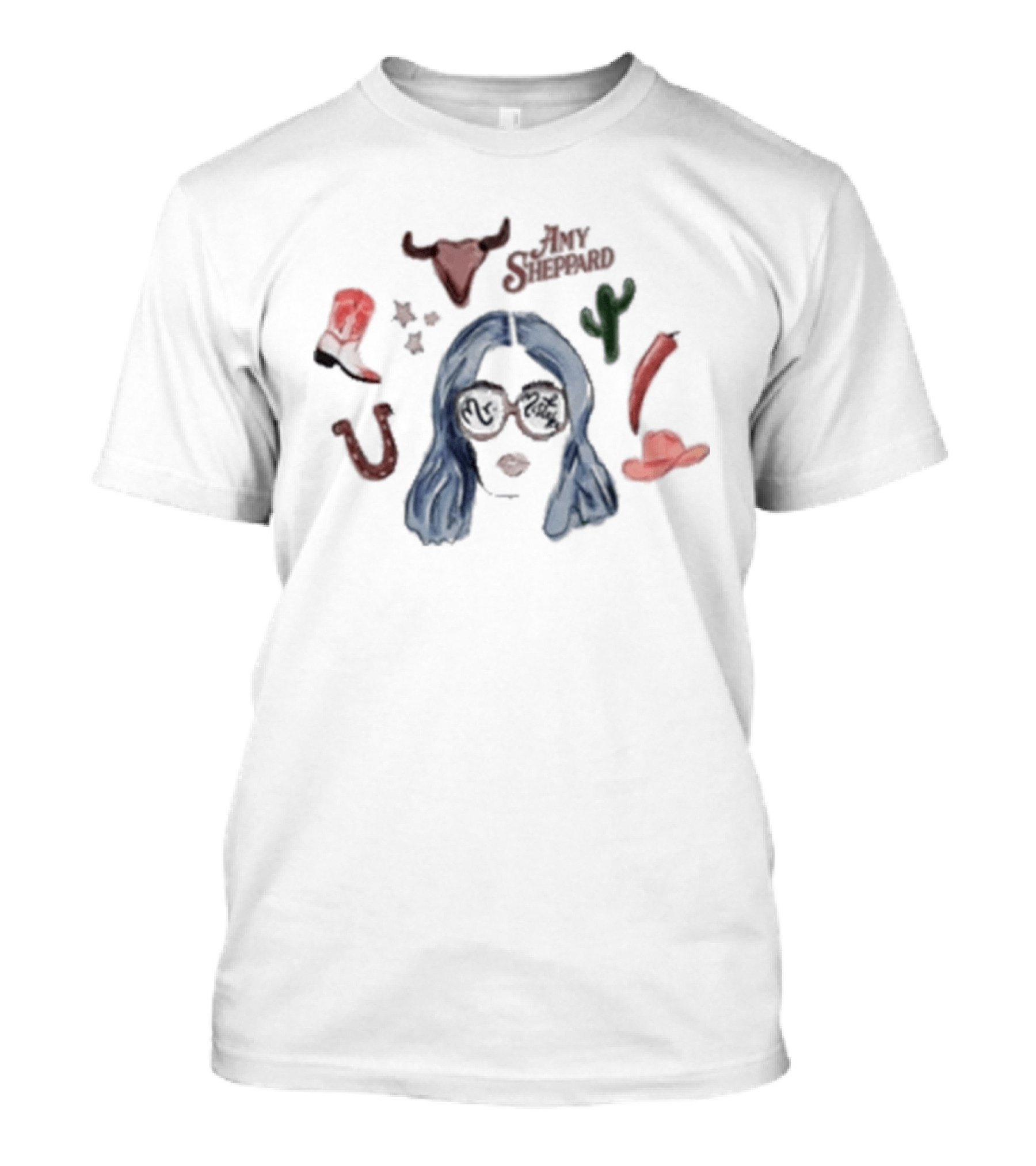 Amy Sheppard Mr. Mistake Western Cowgirl Elements Sunglasses Cactus Boots Hat T-Shirt