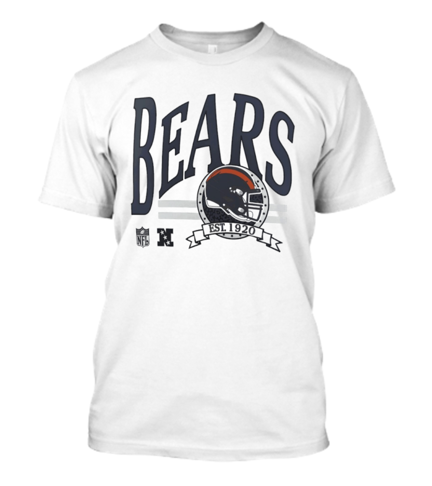 Bears Est 1920 Chicago Helmet Football NFL NFC T-Shirt