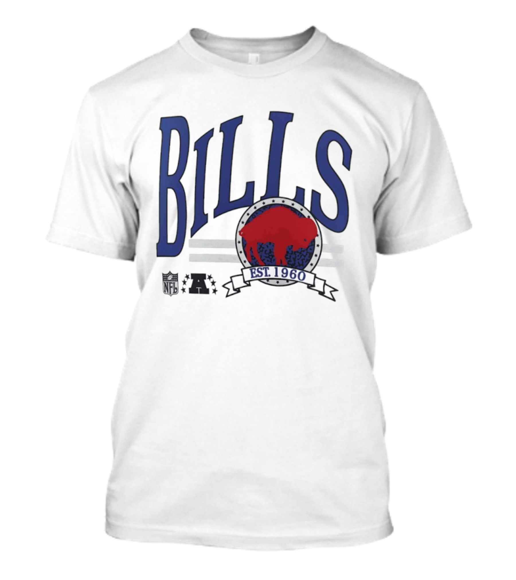 Buffalo Bills Est 1960 Blue Red Buffalo T-Shirt