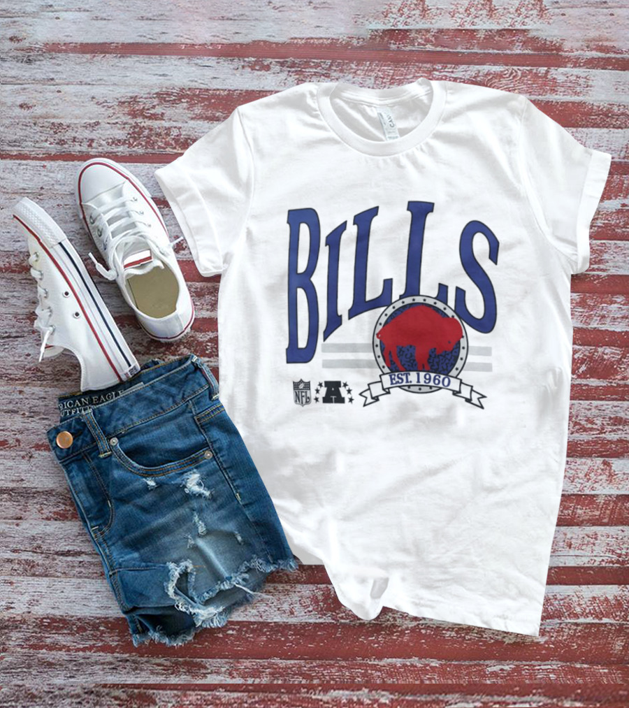 Buffalo Bills Est 1960 Blue Red Buffalo T-Shirt