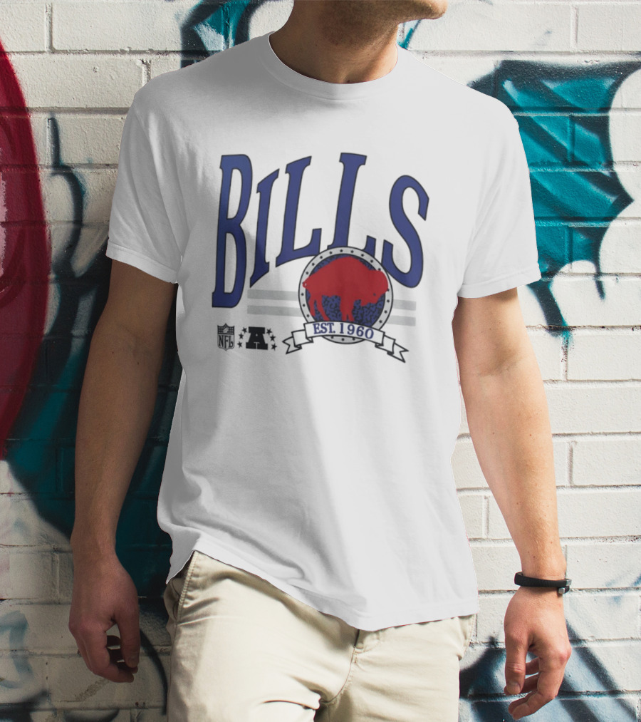 Buffalo Bills Est 1960 Blue Red Buffalo T-Shirt