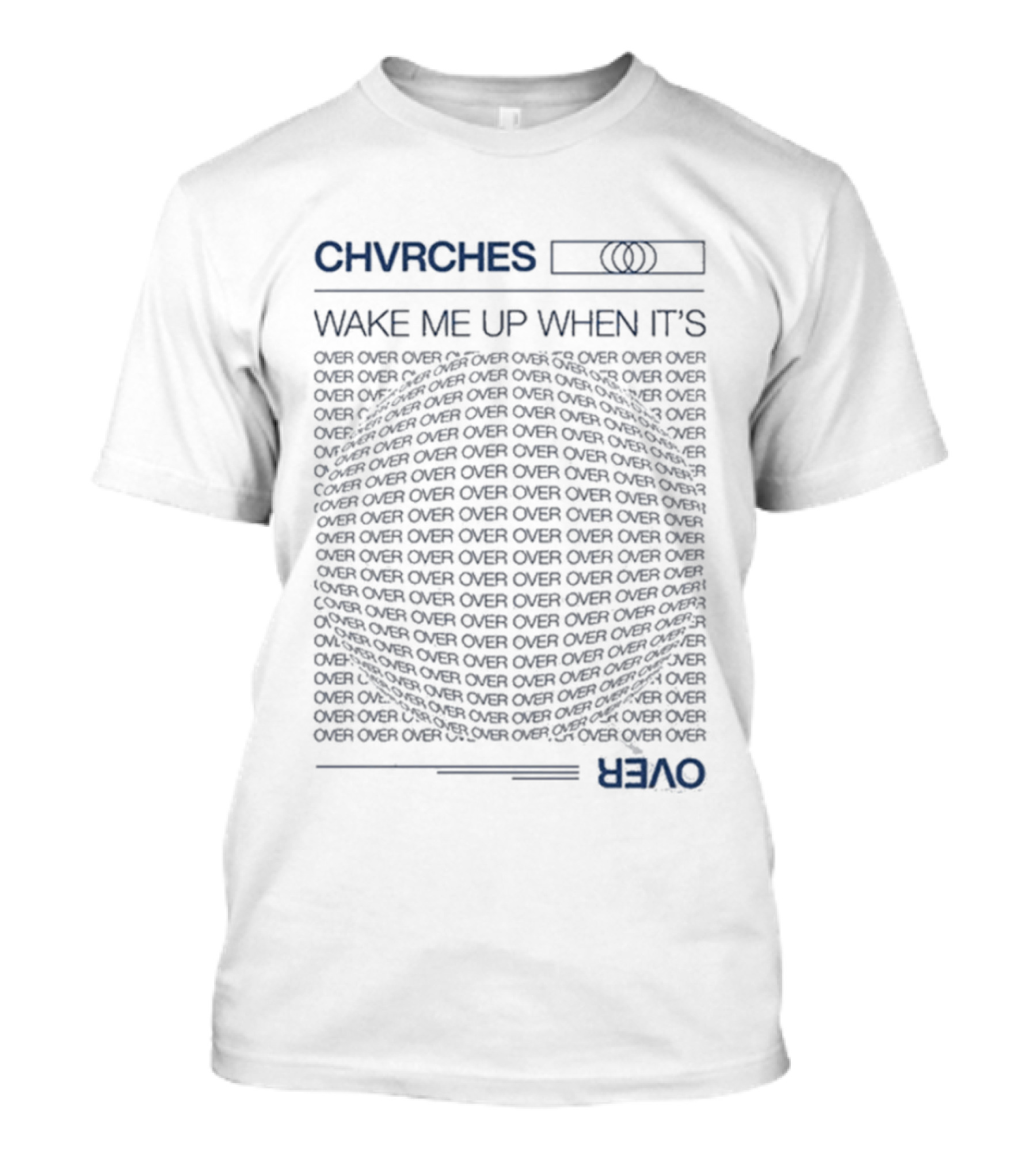 CHVRCHES Wake Me Up When It's Over Repeated Circle T-Shirt