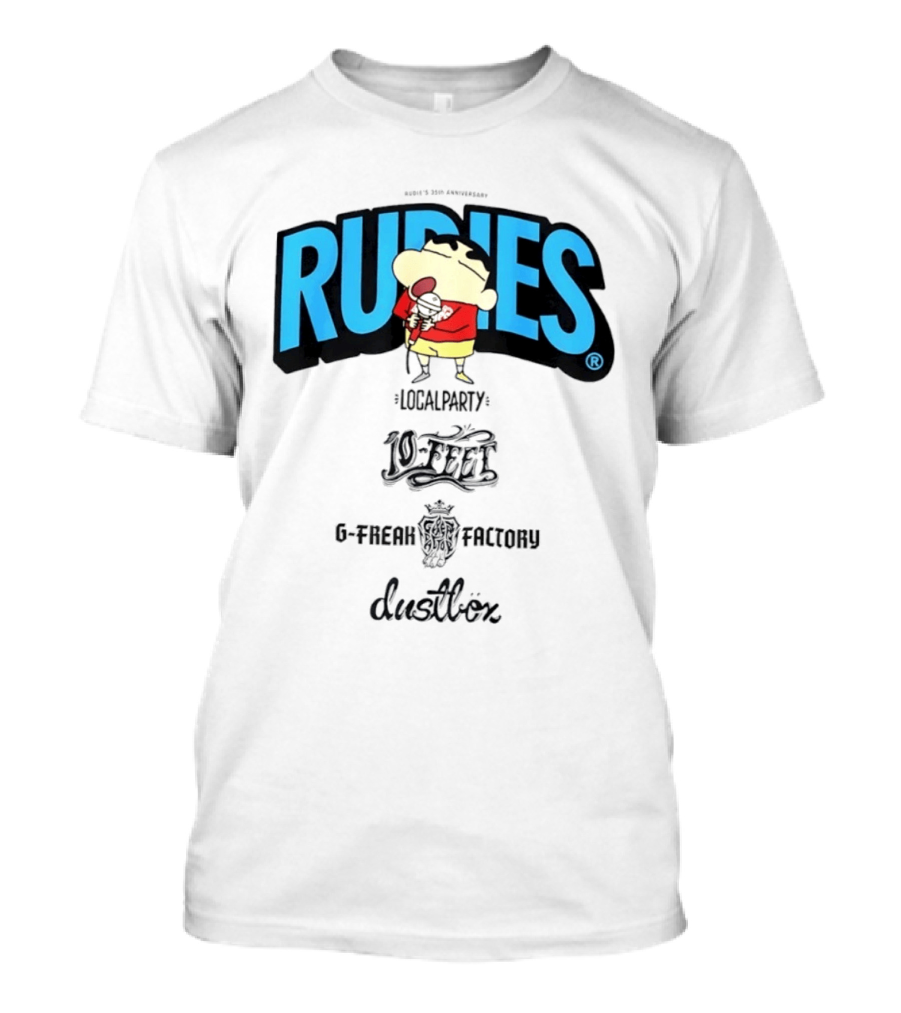 Rudies Crayon Shinchan Local Party B Freak Factory Duettrax Collaboration T-Shirt